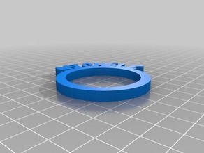 michele personalizzato gli anelli di tovagliolo cucina pranzo 3d print model - Mito3D