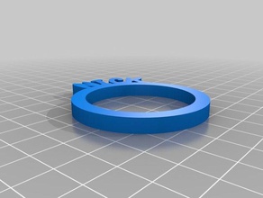 nick personalized napkin rings kitchen dining customized 3d print model - Mito3D