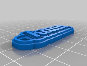 kaan Anahtarlık özelleştirilmiş 3d print model - Mito3D