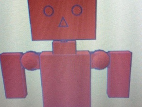 le robot 3d de l'impression trousseau 3d print model - Mito3D