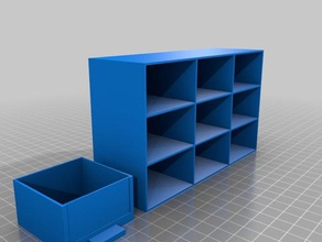 cajones3x3 organization customized 3d print model - Mito3D