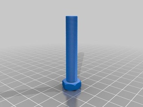 mi personalizados tuerca trabajo m8 perno de la go pro partes 3d print model - Mito3D