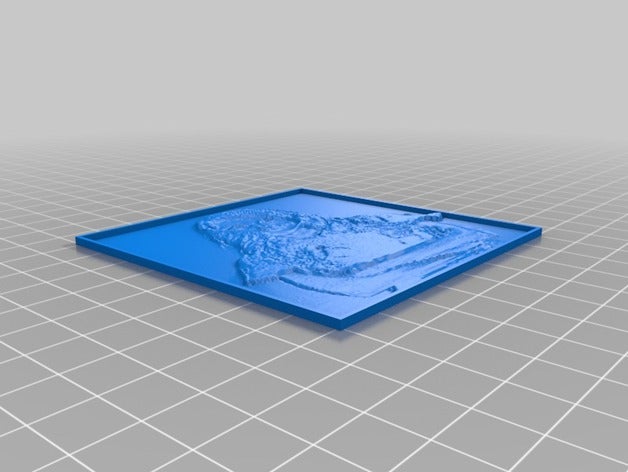 il mio personalizzato lithophane parametrizzato lunghezza spessore 2d arte 3D print model - Mito3D