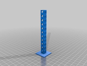 temp tower 175-250 3d printing tests customized 3d print model - Mito3D