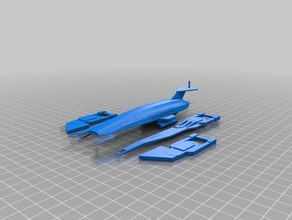 ssv normandy sr1 repaired vehicles mass effect 3d print model - Mito3D