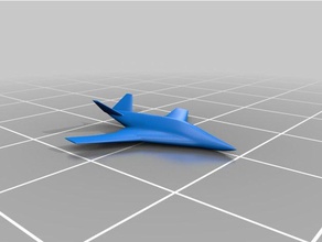 cielo freír prototipo vehículos la aeronave blended wing 3d print model - Mito3D
