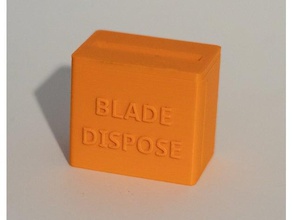 razor blade disposal box bathroom household safety shave shaving 3d print model - Mito3D