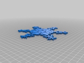 el marsupial copo de nieve interactivo art personalizado 3d print model - Mito3D