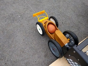 co2 Knautschzone eggmobile Physik Astronomie Stoßstange Auto crash 3d print model - Mito3D