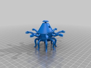 astronave di himika 3d la impresión base jeeg robot 3d print model - Mito3D