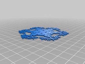 ms goldsteins snowflake interactive art customized 3d print model - Mito3D