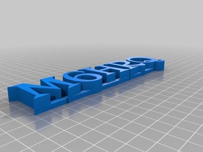 my customized call sign stand signs logos 3d print model - Mito3D