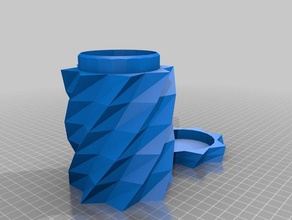 my customized parametric twisted star box1 containers 3d print model - Mito3D