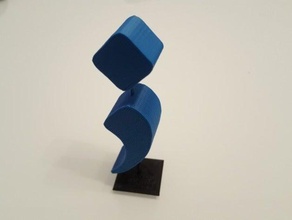 punto y coma trofeo signos logotipos 3d print model - Mito3D