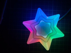 decoraciones de navidad estrellas color la tira del led arduino rgb ws2812 xmas 3d print model - Mito3D