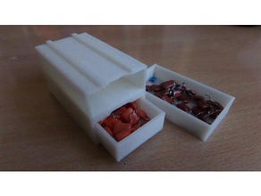 elektronik bileşenler saklama kutusu aracı sahipleri kutuları durumda kap küçük bir kutu tercümesi depolama 3d print model - Mito3D