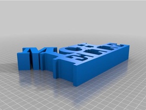 michelle palavra escultura esculturas personalizado 3d print model - Mito3D