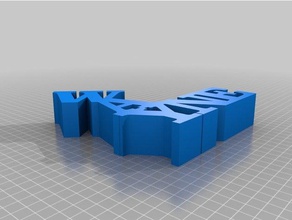 wayne Wort Skulptur Skulpturen angepasst 3d print model - Mito3D