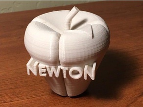 newton apple food drink 3d print model - Mito3D