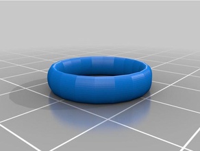 ma personnalisé anneau de bande script création usa tailles customizer anneaux 3d print model - Mito3D
