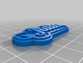 julia Anahtarlık özelleştirilmiş 3d print model - Mito3D