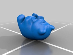gummy bear 3d la stampa carattere jelly 3d print model - Mito3D