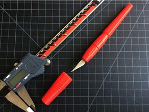 imprimable couteau d'artisanat nombre 11 x-acto taille de la lame main outils exacto stockage trame 3d print model - Mito3D