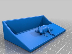 gecko porte-carte de visite 3d l'impression 3d print model - Mito3D
