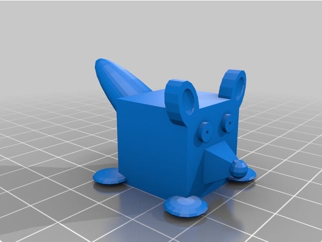 bloque de ardilla 3d impresión 3D print model - Mito3D