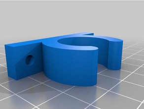 demi-pouce support de tuyau 20 mm bricolage 3d print model - Mito3D