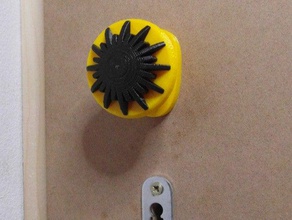 laser door knob household danger opener handle laboratory sign warning workshop 3d print model - Mito3D