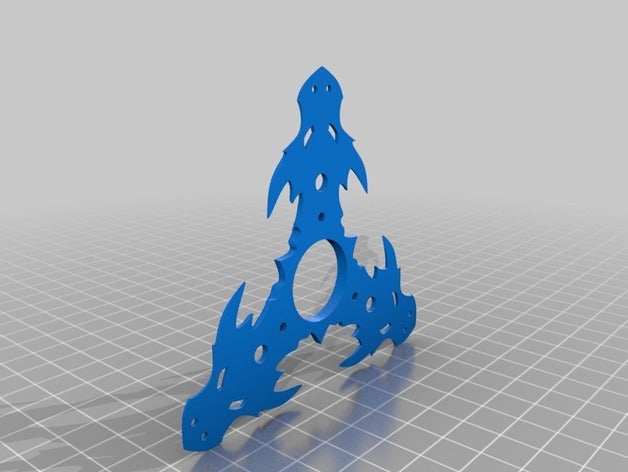 dragon shuriken fidget hand tools fidget-spinner fidget-toy ninja 3D print model - Mito3D