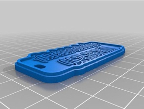 porteclefs astreinte tek keychains customized 3d print model - Mito3D