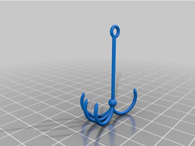 fish hook toy game accessories 3D print model - Mito3D