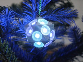 christmas tree ornament wifi gesteuert - Elektronik arduino Weihnachts-Dekoration lights Weihnachten diy instructables web wemos ws2812b 3d print model - Mito3D