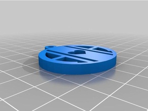 il mio personalizzata monogram pendant cicli multipli gioielli 3d print model - Mito3D