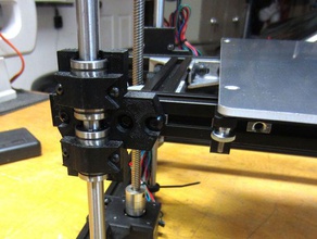 hypercube lm10uu axis carriage 3d printer parts core xy corexy reprap 3d print model - Mito3D