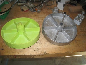 paramétrico de cerâmica rodas partes fundição 3d print model - Mito3D