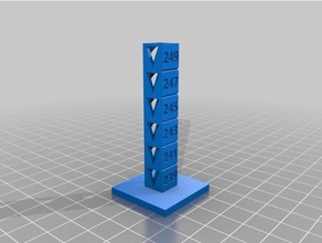 ktn petg 239-249 temp kalibrasyon Kulesi 3d baskı testleri özelleştirilmiş 3d print model - Mito3D