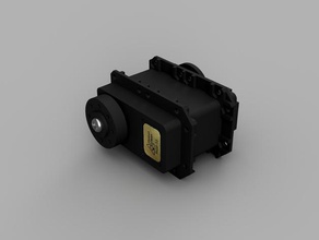robotgeek servo body robotics case horn idler 3d print model - Mito3D