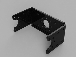 robotgeek metal brackets robotics hinge mount servo side 3d print model - Mito3D