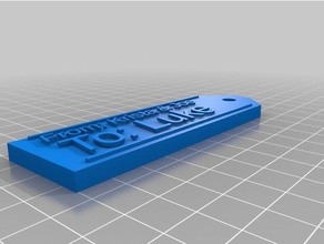 my customized gift tag luke signs logos 3d print model - Mito3D