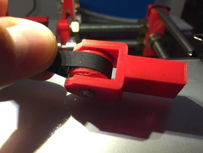 belt guide dual 624zz axis prusa rework 3d printer parts bearing i3 reprap 3d print model - Mito3D