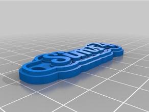 my customized multiline tag keychain sims 4 keychains 3d print model - Mito3D