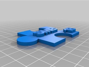 sb pieza del rompecabezas 3d impresión 3d print model - Mito3D