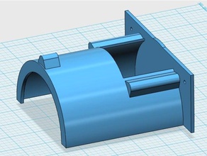 audi e-tron şarj cihazı monte edin Otomotiv açık duvar 3d print model - Mito3D