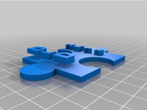 doc peça do quebra-cabeça 2k18 3d impressão 3d print model - Mito3D