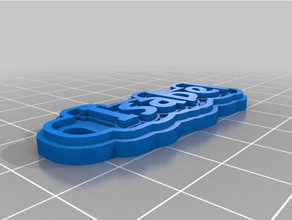 isabel keychain keychains customized 3d print model - Mito3D