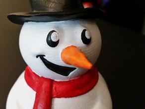 cute snowman decor frosty fun 3d print model - Mito3D