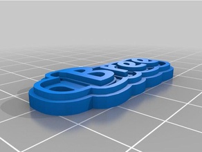 bree portachiavi i personalizzato 3d print model - Mito3D